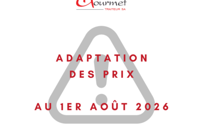Adaptation des prix – 01.08.2026